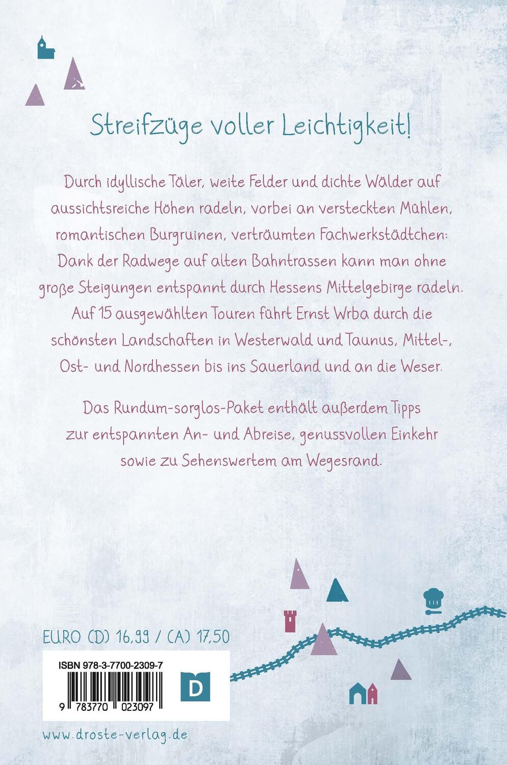 Rückseite: 9783770023097 | Hessen - Alte Bahntrassen | Radeln für die Seele | Ernst Wrba | Buch