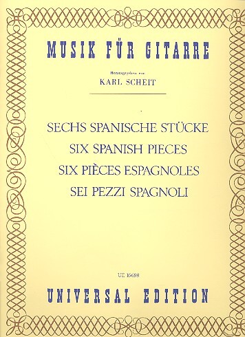 Cover: 9790008006418 | Spanische Stucke(6) | für Gitarre. | Karl Scheit | Buch | Deutsch