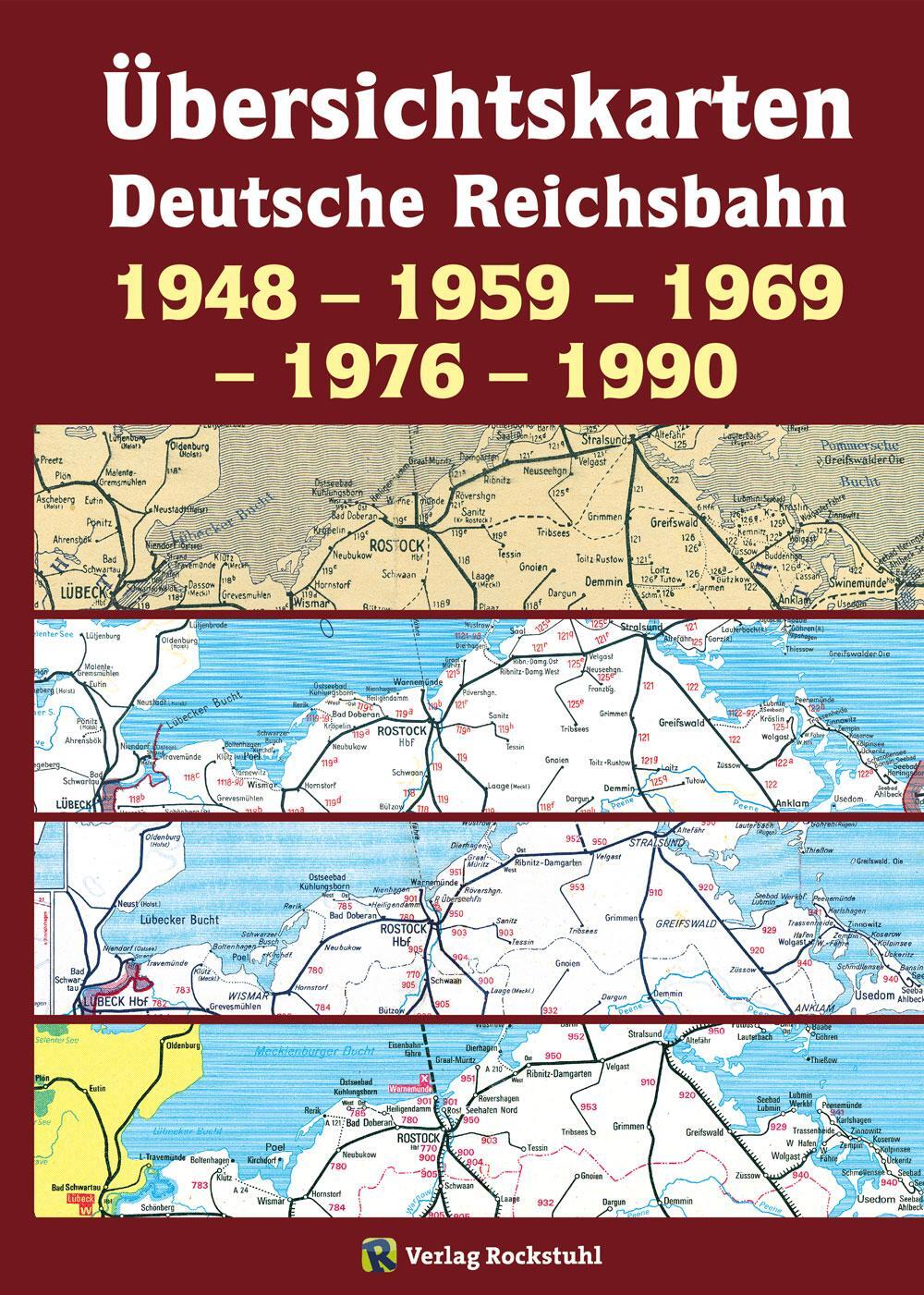 Cover: 9783959661478 | Übersichtskarten der Deutschen Reichsbahn 1948 - 1959 - 1969 - 1976...