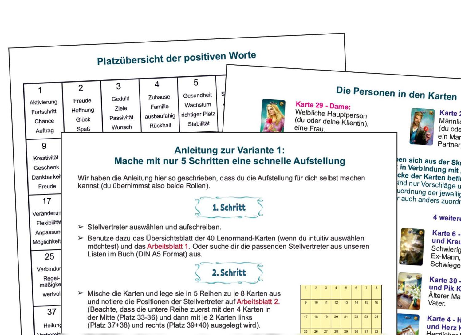 Bild: 9783967382976 | Lenormand Bildkarten Coaching Anleitungen und Arbeitshilfen für die...