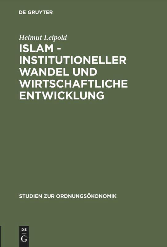 Cover: 9783828202061 | Islam, institutioneller Wandel und wirtschaftliche Entwicklung | Buch