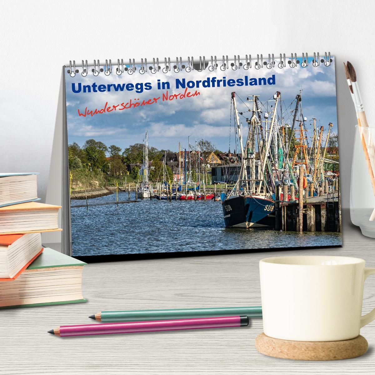 Bild: 9783435148936 | Unterwegs in Nordfriesland (Tischkalender 2025 DIN A5 quer),...