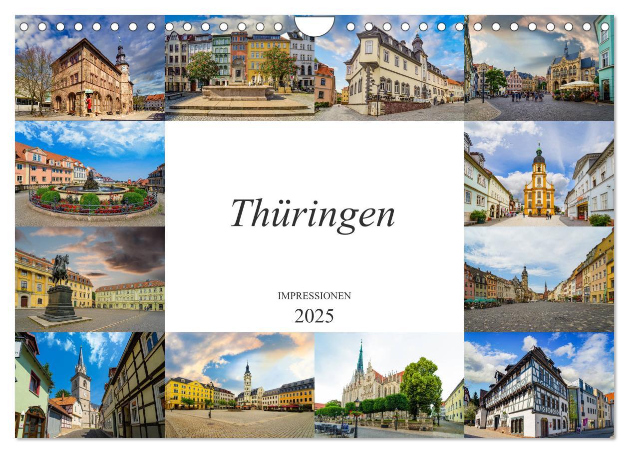 Cover: 9783435229185 | Thüringen Impressionen (Wandkalender 2025 DIN A4 quer), CALVENDO...