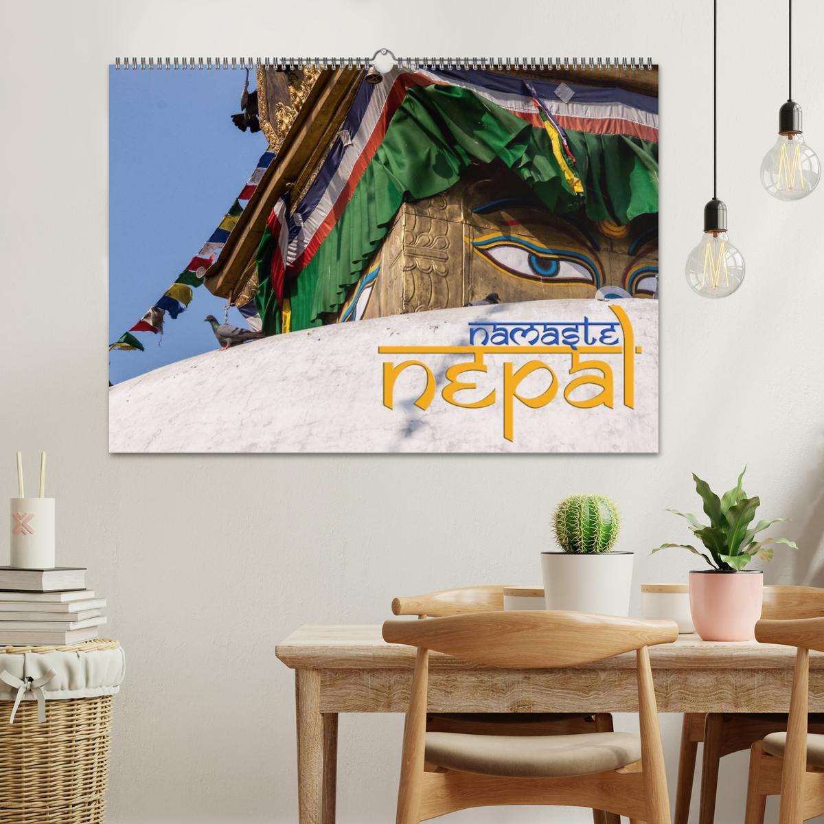 Bild: 9783435567560 | Namaste Nepal (Wandkalender 2025 DIN A2 quer), CALVENDO Monatskalender