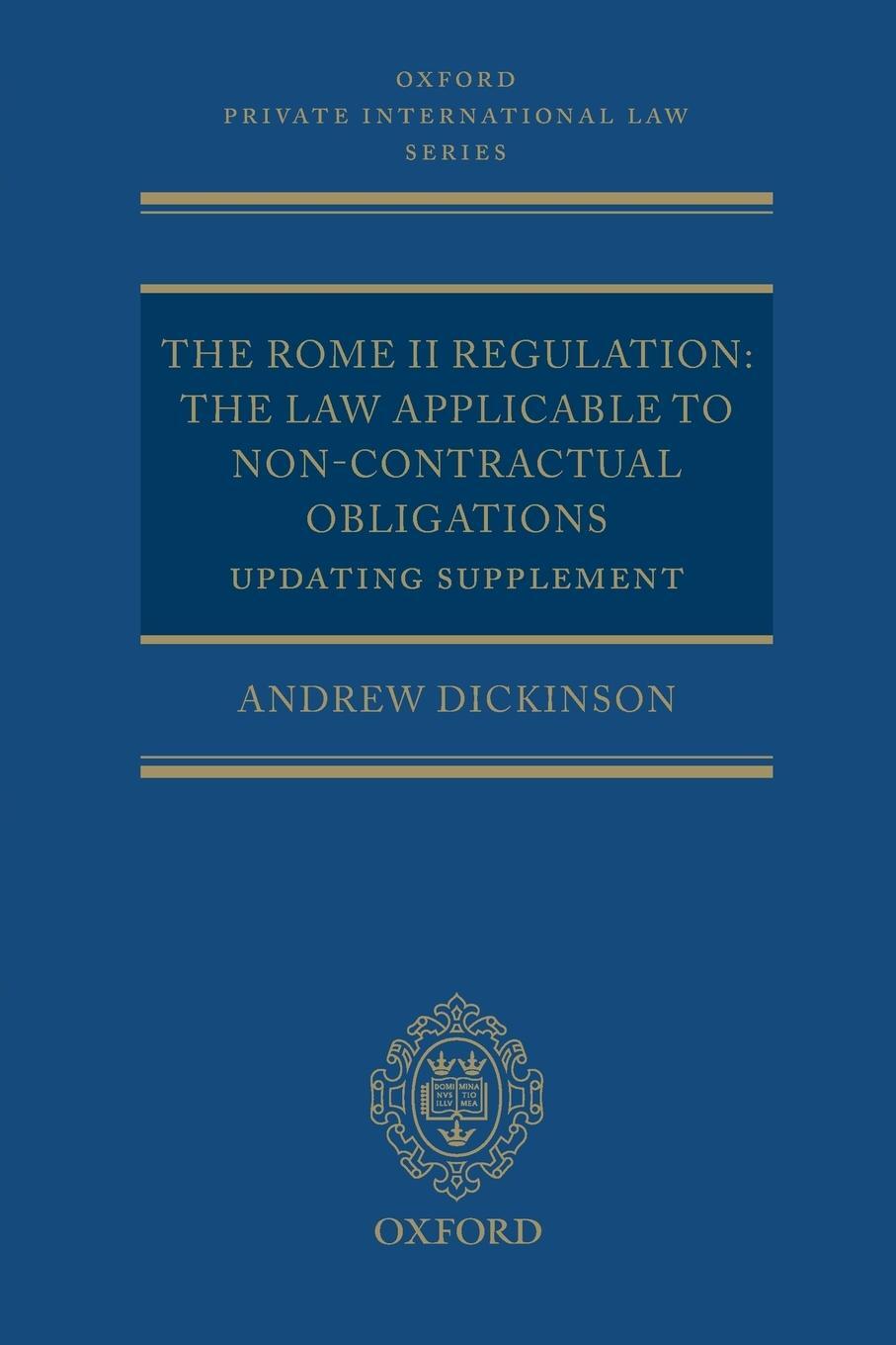 Cover: 9780199588466 | The Rome II Regulation | Andrew Dickinson | Taschenbuch | Paperback