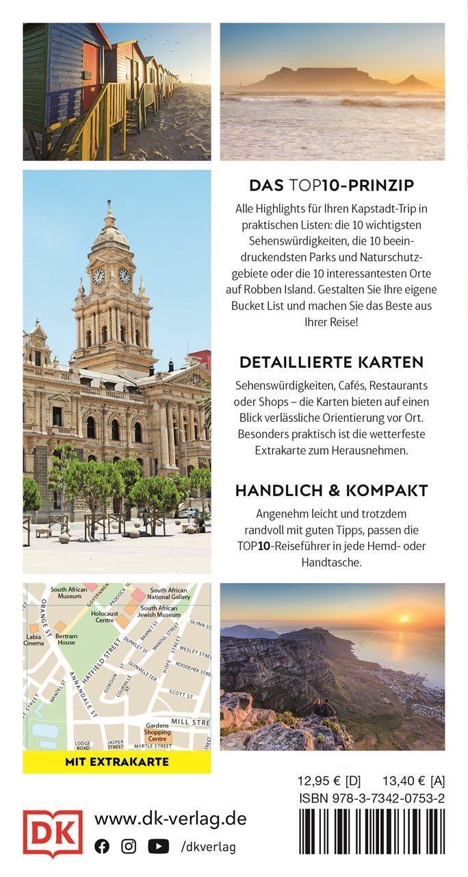 Rückseite: 9783734207532 | TOP10 Reiseführer Kapstadt | Philip Briggs | Taschenbuch | 128 S.