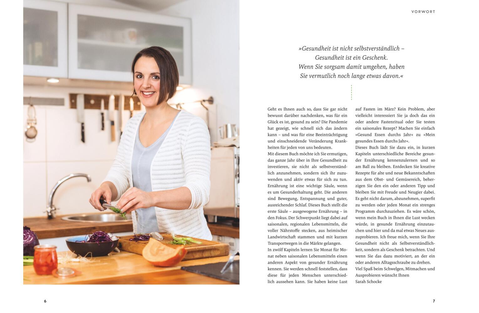 Bild: 9783833882425 | Gesund essen durchs Jahr | Sarah Schocke | Buch | 256 S. | Deutsch