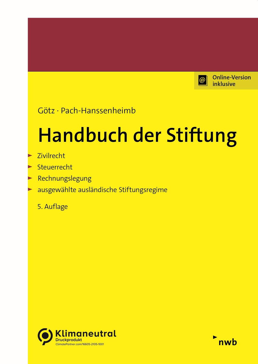 Cover: 9783482645853 | Handbuch der Stiftung | Hellmut Götz (u. a.) | Bundle | 1 Taschenbuch