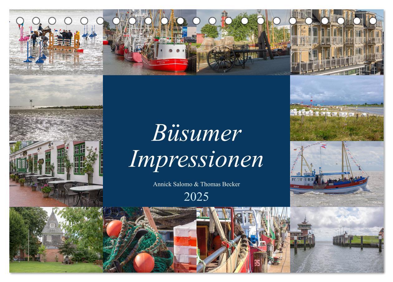 Cover: 9783435318872 | Büsumer Impressionen (Tischkalender 2025 DIN A5 quer), CALVENDO...