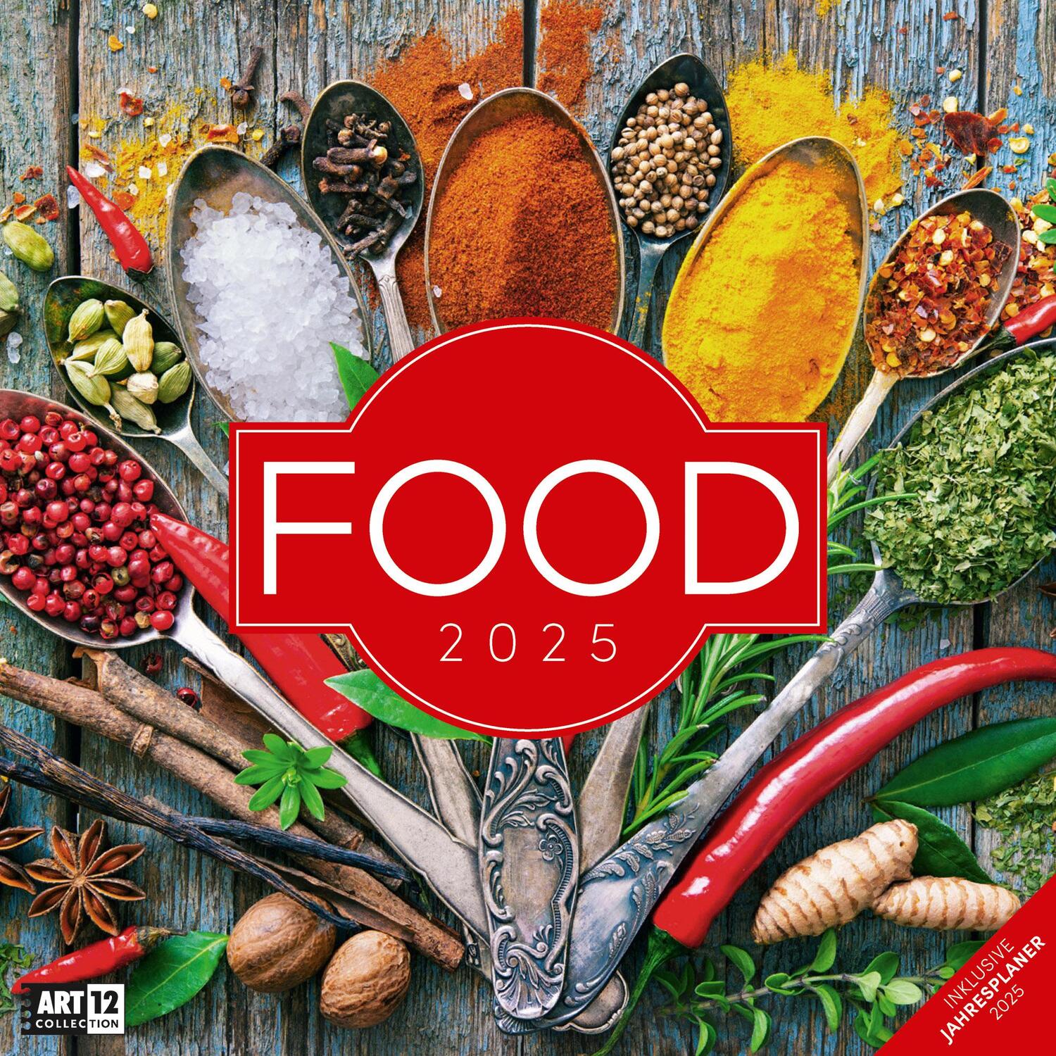 Cover: 9783838445298 | Food Kalender 2025 - 30x30 | Ackermann Kunstverlag | Kalender | 28 S.