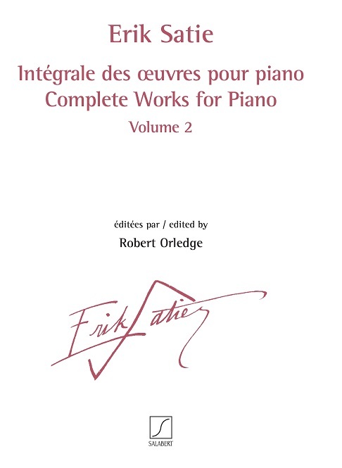 Cover: 9790048060739 | Erik Satie, Intégrale des oeuvres pour piano volume 2 Klavier Buch
