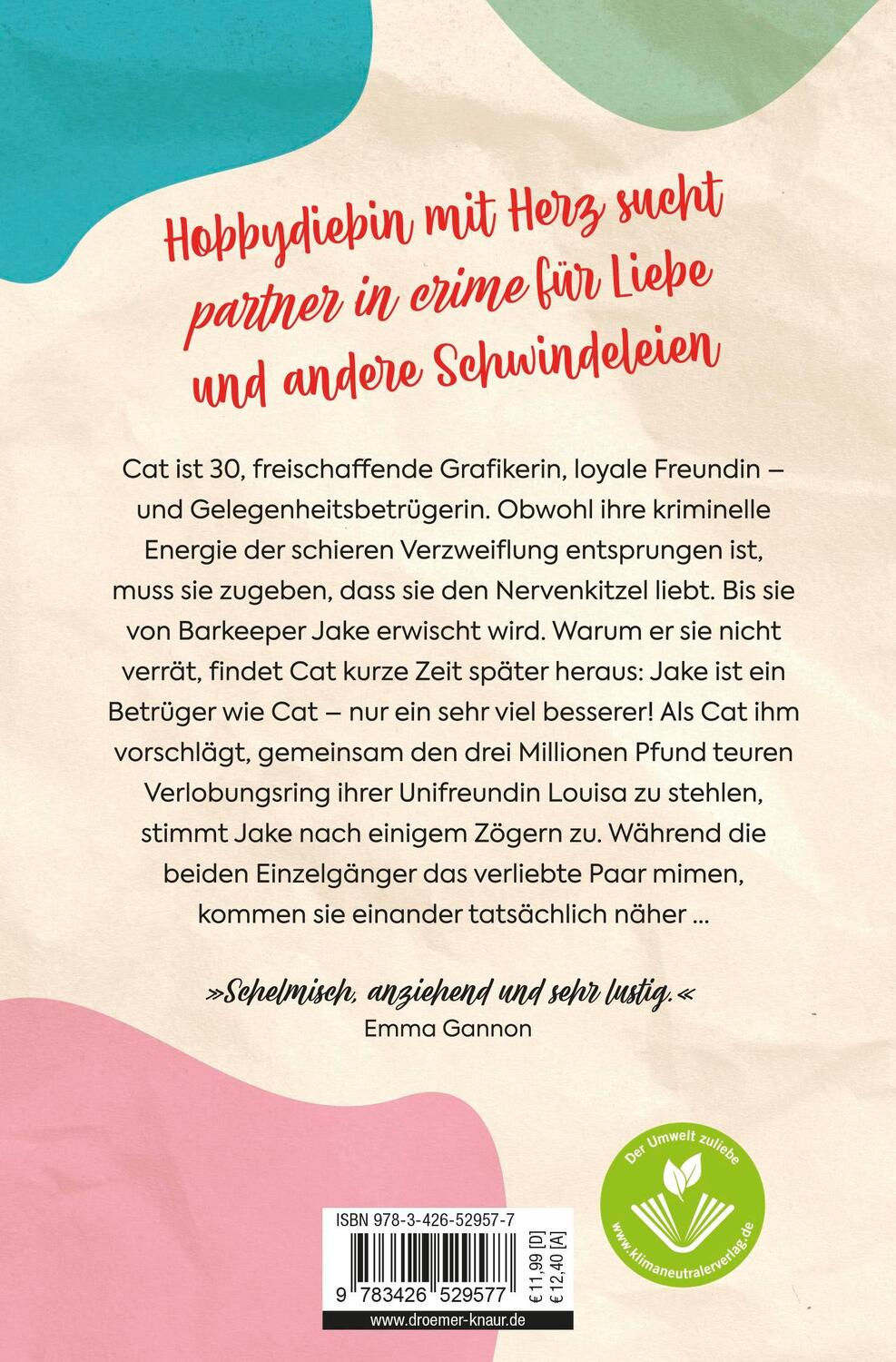 Rückseite: 9783426529577 | Liebe und andere Schwindeleien | Roman | Philip Ellis | Taschenbuch