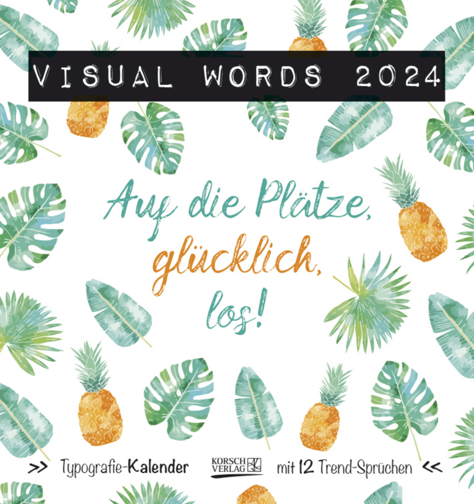 Cover: 9783731873259 | Visual Words Aquarell 2024 | Korsch Verlag | Kalender | Spiralbindung