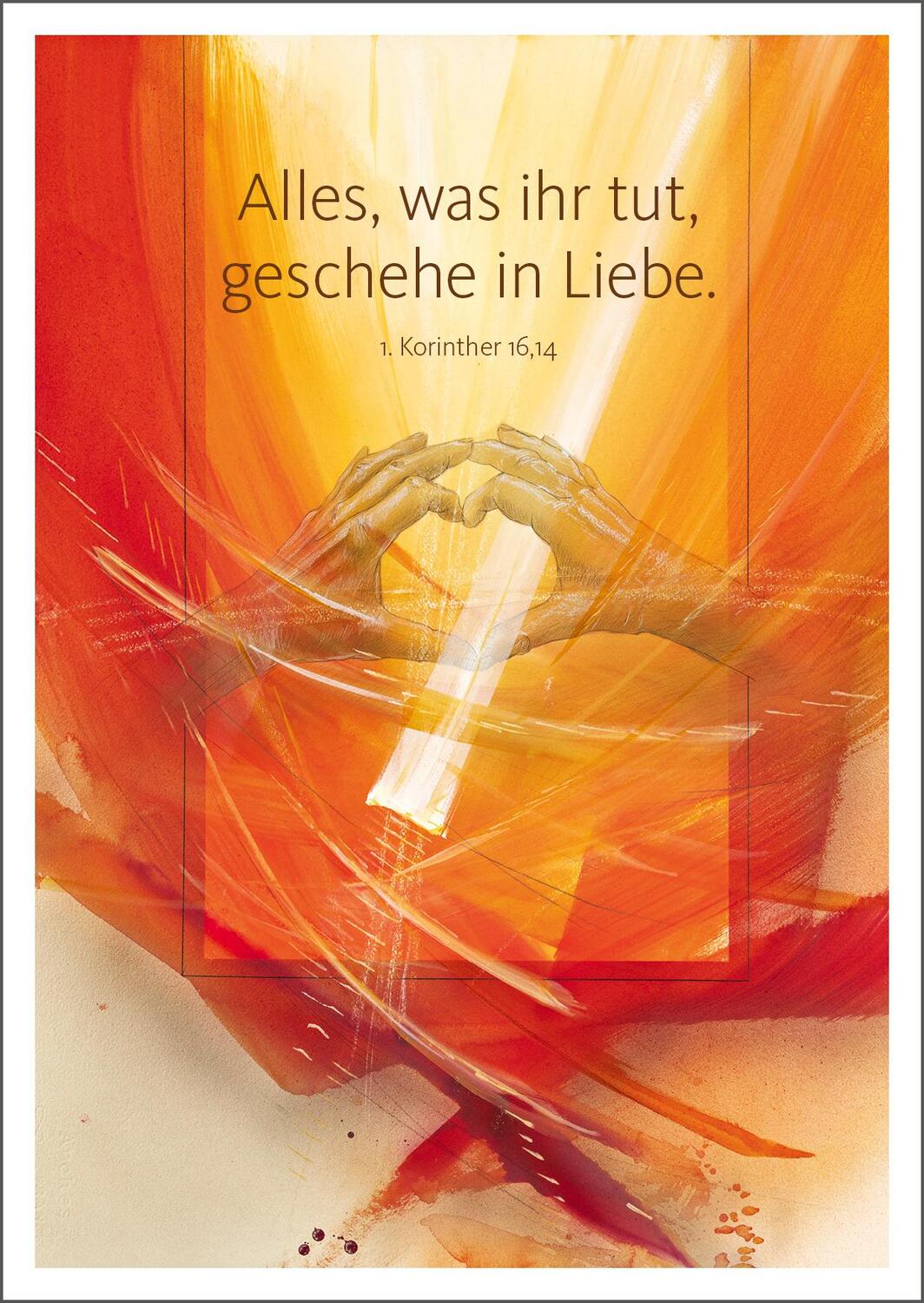 Cover: 4251693902256 | Jahreslosung Münch 2024, Postkarte (10er-Set) | Edition Eberhard Münch