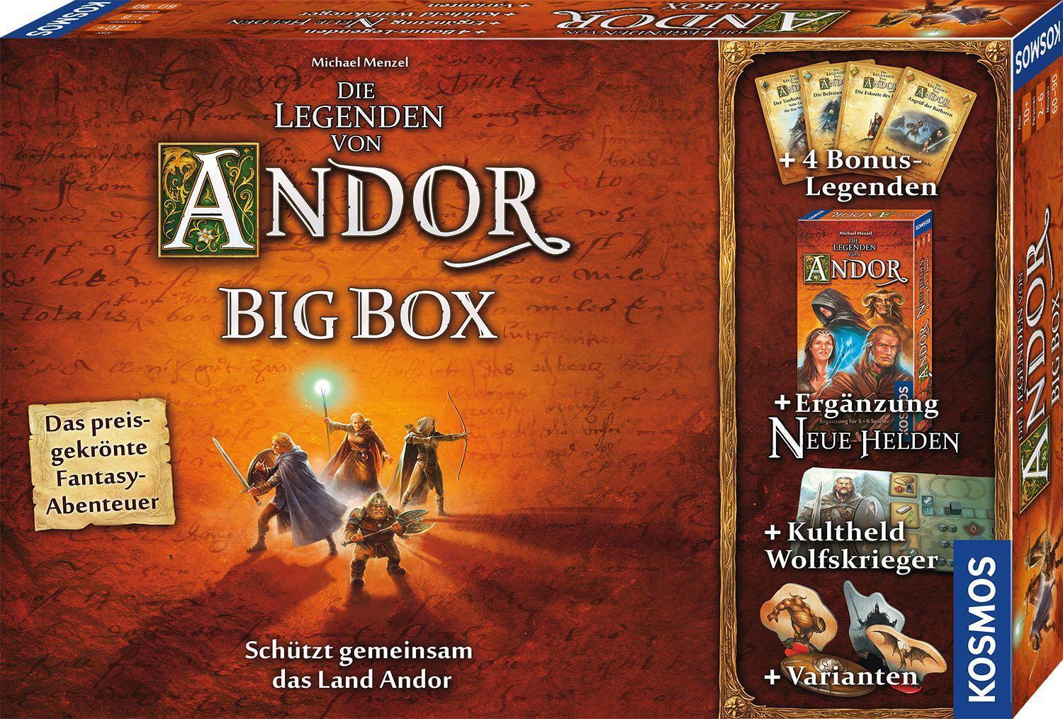 Cover: 4002051683122 | Die Legenden von Andor - Big Box | Spiel | Michael Menzel | Spiel