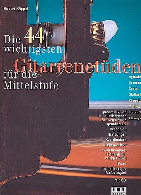 Cover: 4018262101911 | Die 44 wichtigsten Gitarrenetüden für die Mittelstufe (+CD) | Käppel