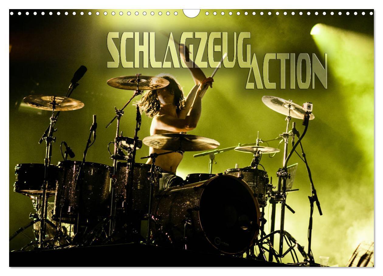 Cover: 9783675568280 | Schlagzeug Action (Wandkalender 2024 DIN A3 quer), CALVENDO...