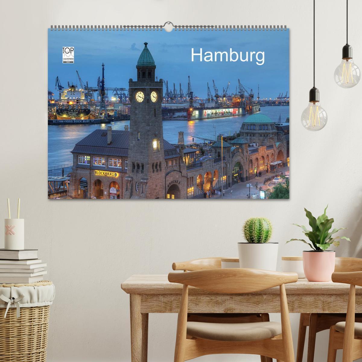 Bild: 9783435759255 | Hamburg (Wandkalender 2025 DIN A2 quer), CALVENDO Monatskalender