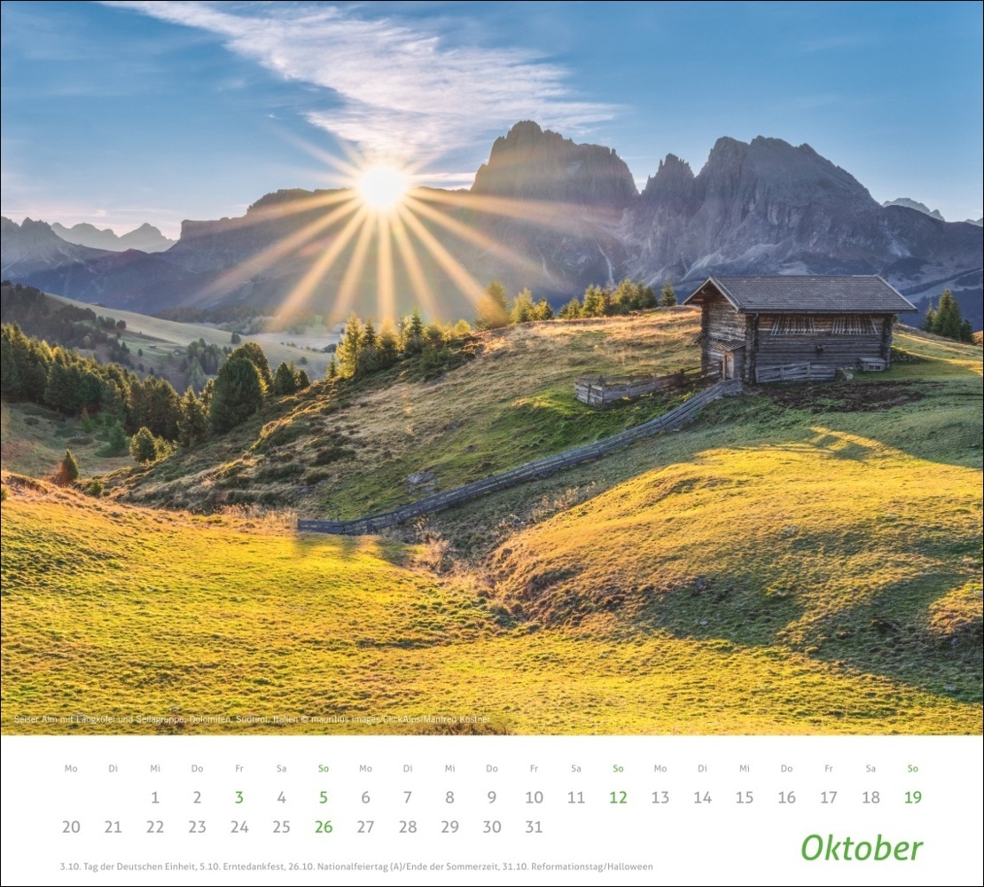 Bild: 9783756406883 | Alpen Bildkalender 2025 | Kalender | Spiralbindung | 14 S. | Deutsch