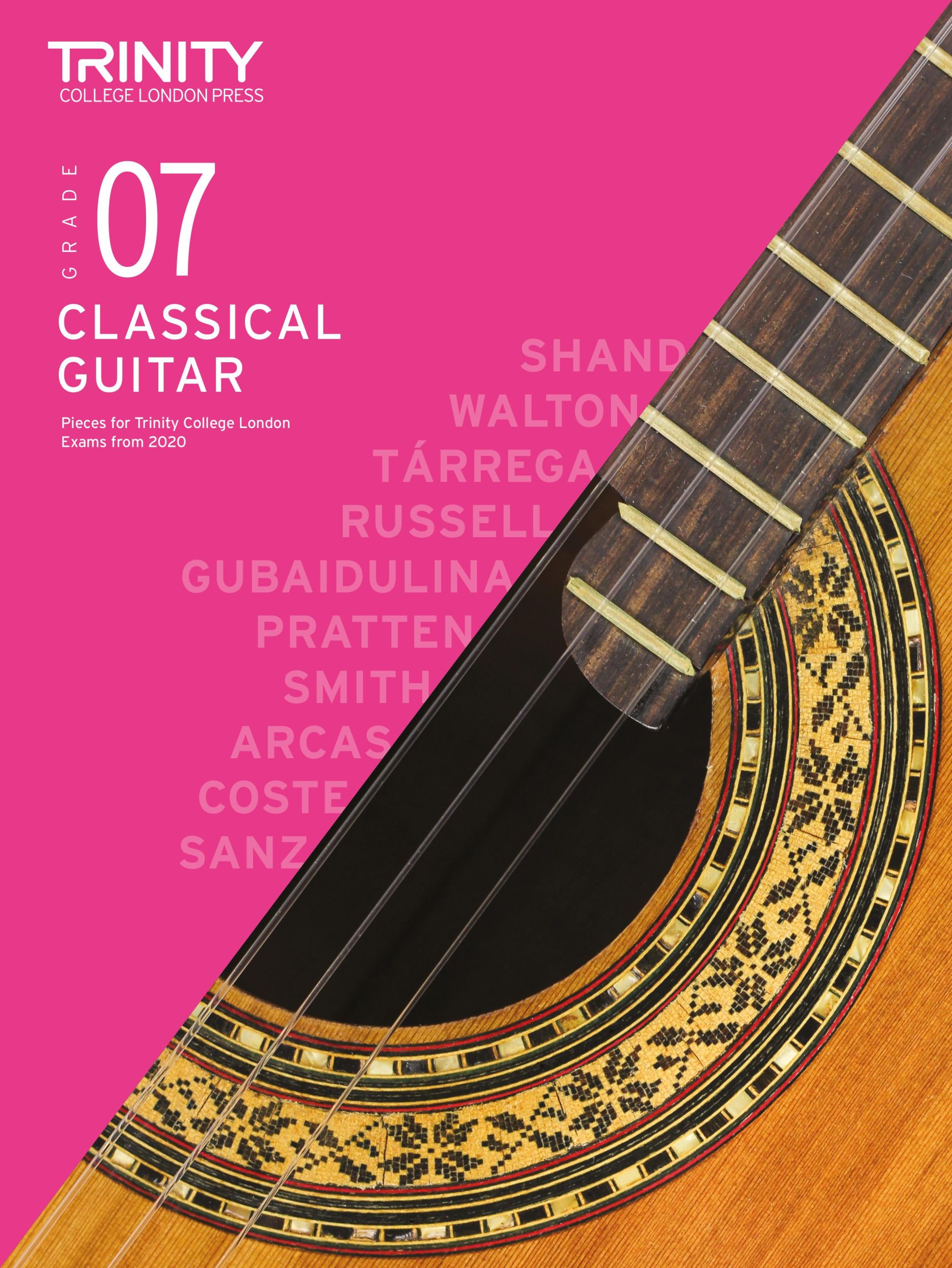 Cover: 9780857368379 | Trinity College London Classical Guitar Exam Pieces From 2020: Grade 7