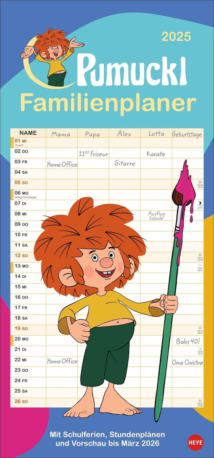 Cover: 9783756413478 | Pumuckl Familienplaner 2025 | Kalender | Spiralbindung | 15 S. | 2025