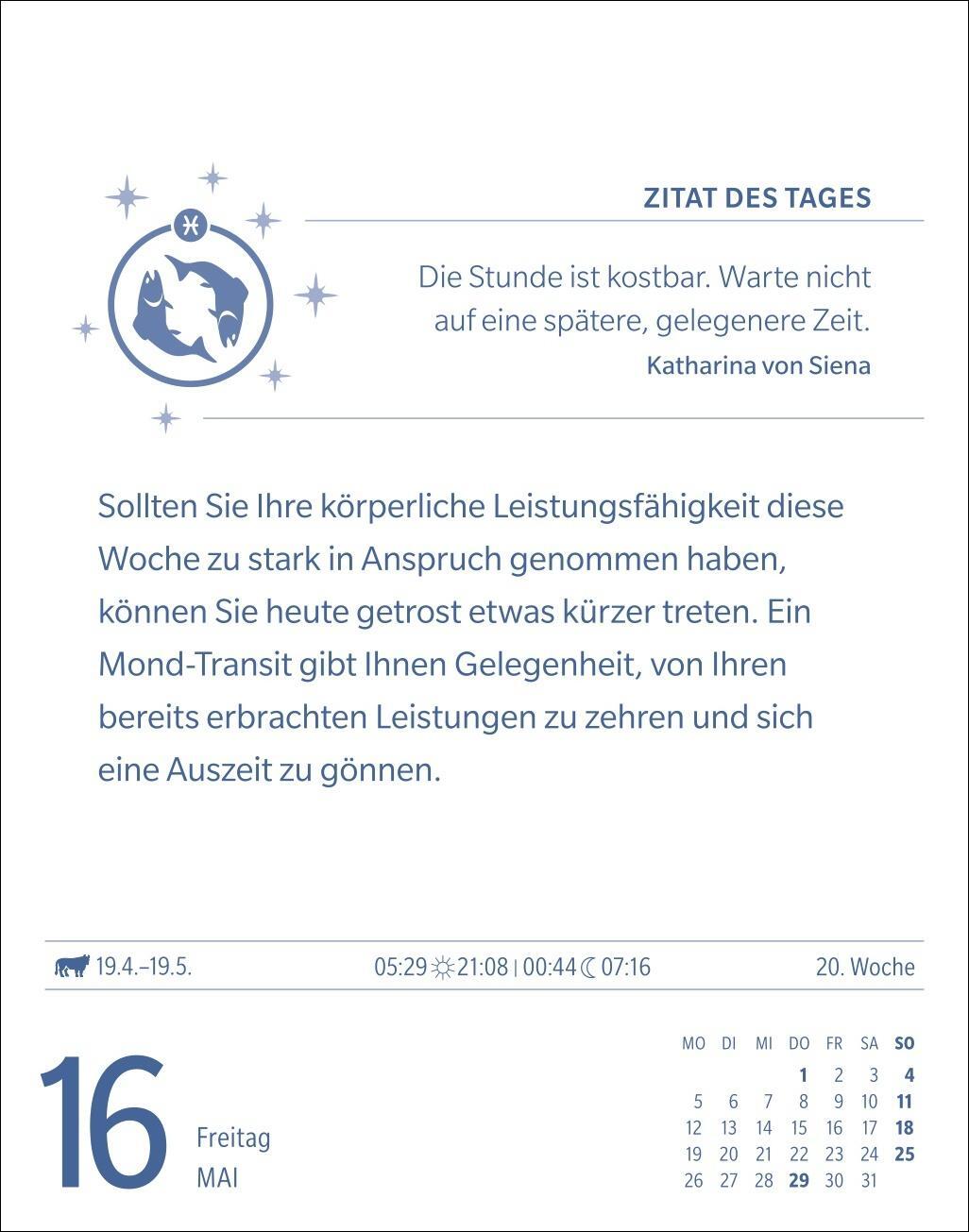 Bild: 9783840033667 | Fische Sternzeichenkalender 2025 - Tagesabreißkalender - Ihr...