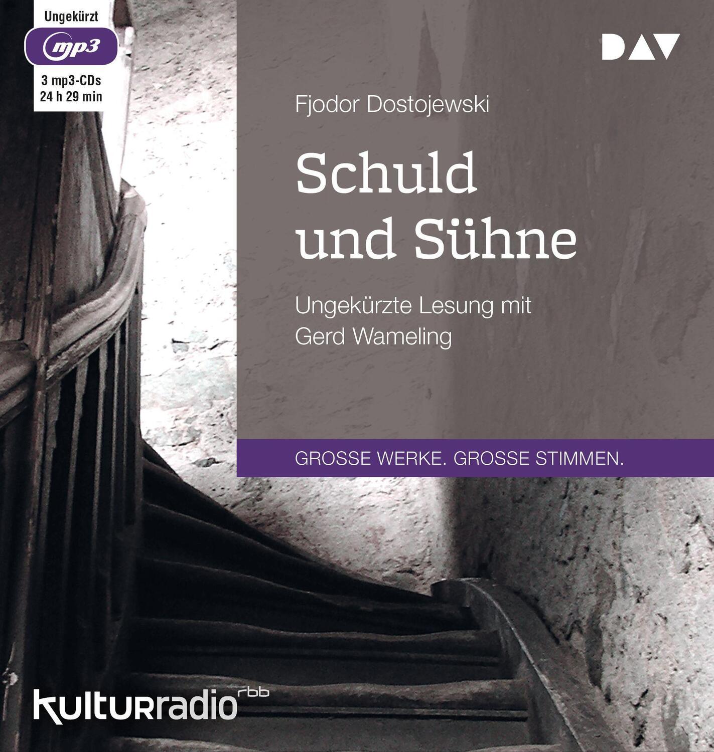 Cover: 9783862317288 | Schuld und Sühne | Ungekürzte Lesung | Fjodor Dostojewski | MP3 | 3