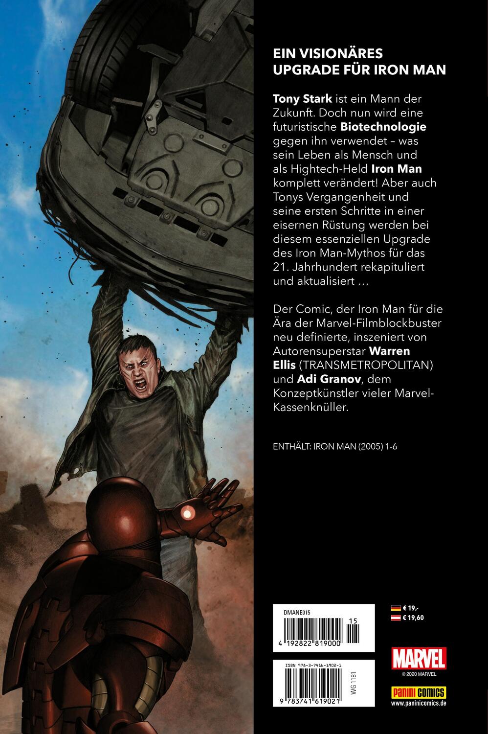 Rückseite: 9783741619021 | Marvel Must-Have: Iron Man: Extremis | Warren Ellis (u. a.) | Buch
