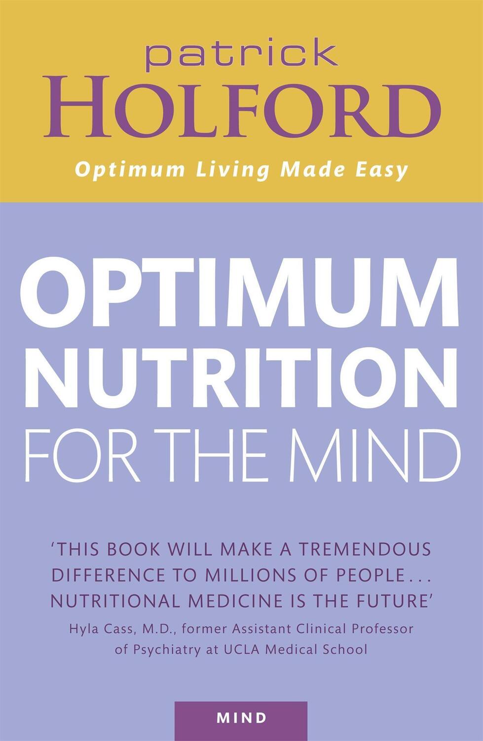 Cover: 9780749927851 | Optimum Nutrition For The Mind | Patrick Holford | Taschenbuch | 2007