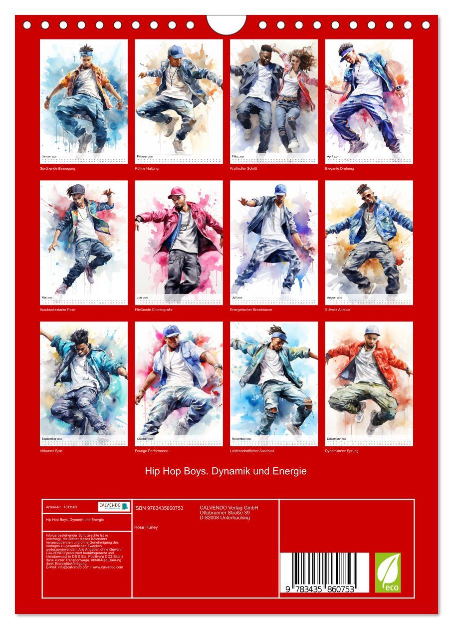 Bild: 9783435860753 | Hip Hop Boys. Dynamik und Energie (Wandkalender 2025 DIN A4 hoch),...