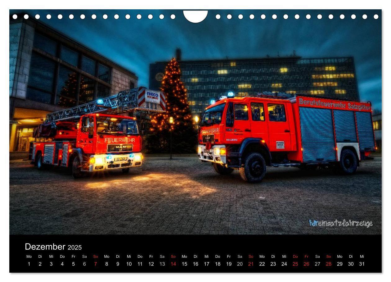 Bild: 9783435636570 | Einsatzfahrzeuge der Feuerwehr (Wandkalender 2025 DIN A4 quer),...