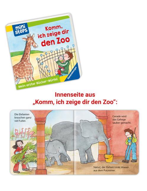Bild: 9783473302840 | ministeps: Mein erster Bücher-Würfel: Kita, Zoo und Feuerwehr...