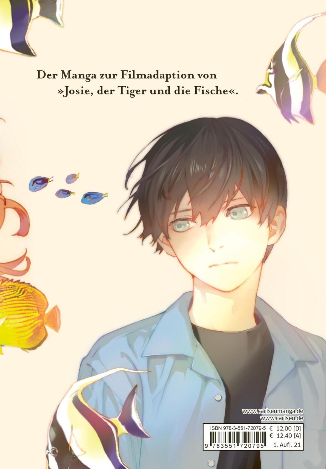 Rückseite: 9783551720795 | Josie, der Tiger und die Fische 1 | Nao Emoto (u. a.) | Taschenbuch