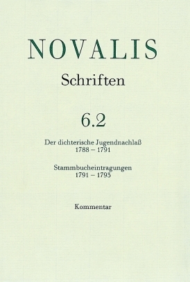 Cover: 9783170153561 | Der dichterische Jugendnachlass (1788-1791) und...