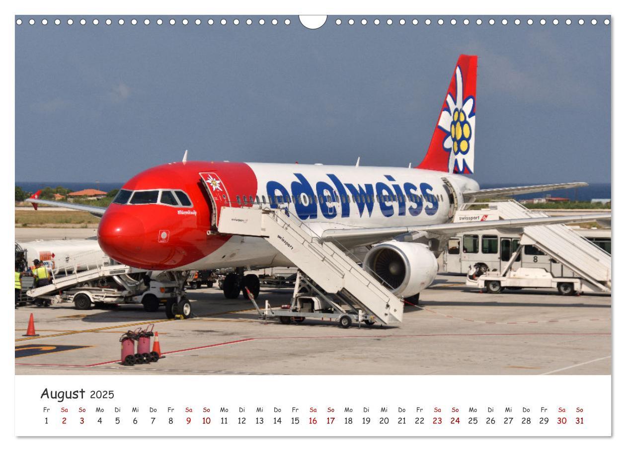 Bild: 9783457220696 | Flugzeuge auf Europas Flughäfen (Wandkalender 2025 DIN A3 quer),...