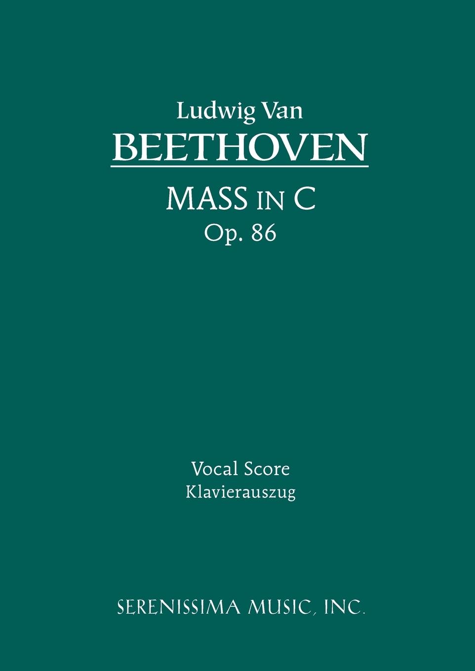 Cover: 9781932419764 | Mass in C, Op.86 | Vocal score | Karel Torvik | Taschenbuch | Latein