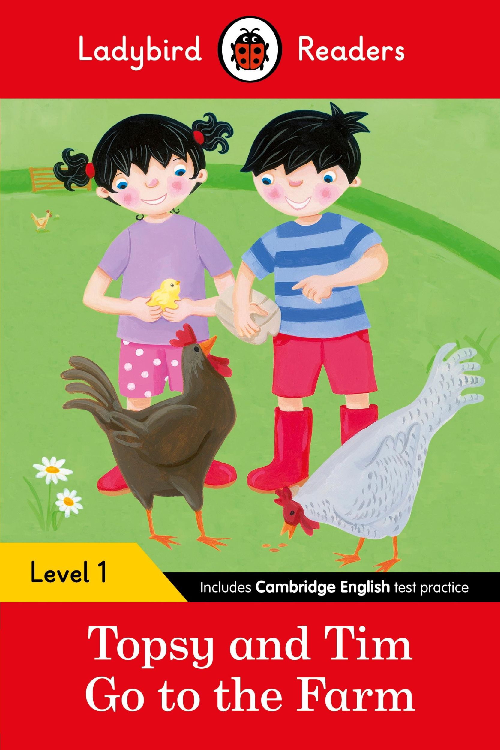 Cover: 9780241283554 | Ladybird Readers Level 1 - Topsy and Tim - Go to the Farm (ELT...