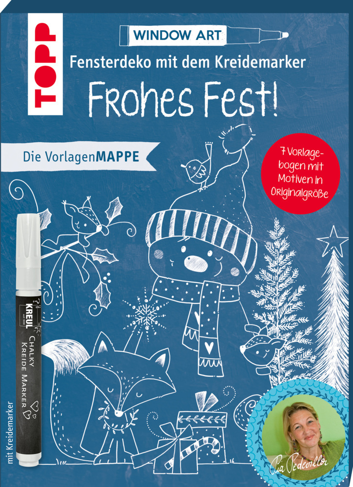 Cover: 9783772444357 | Vorlagenmappe Fensterdeko mit dem Kreidemarker - Frohes Fest! inkl....