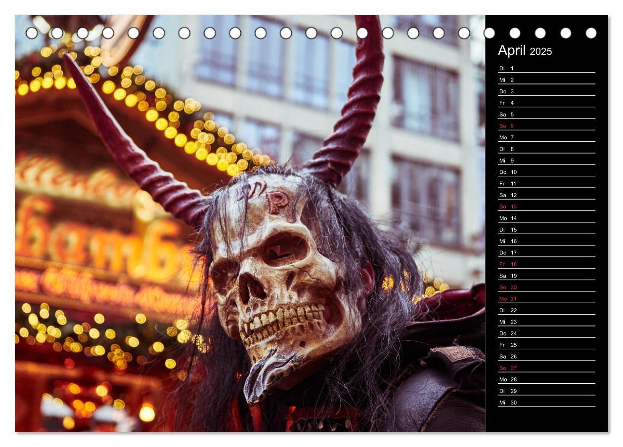 Bild: 9783435174089 | Krampus Kalender 2025 (Tischkalender 2025 DIN A5 quer), CALVENDO...