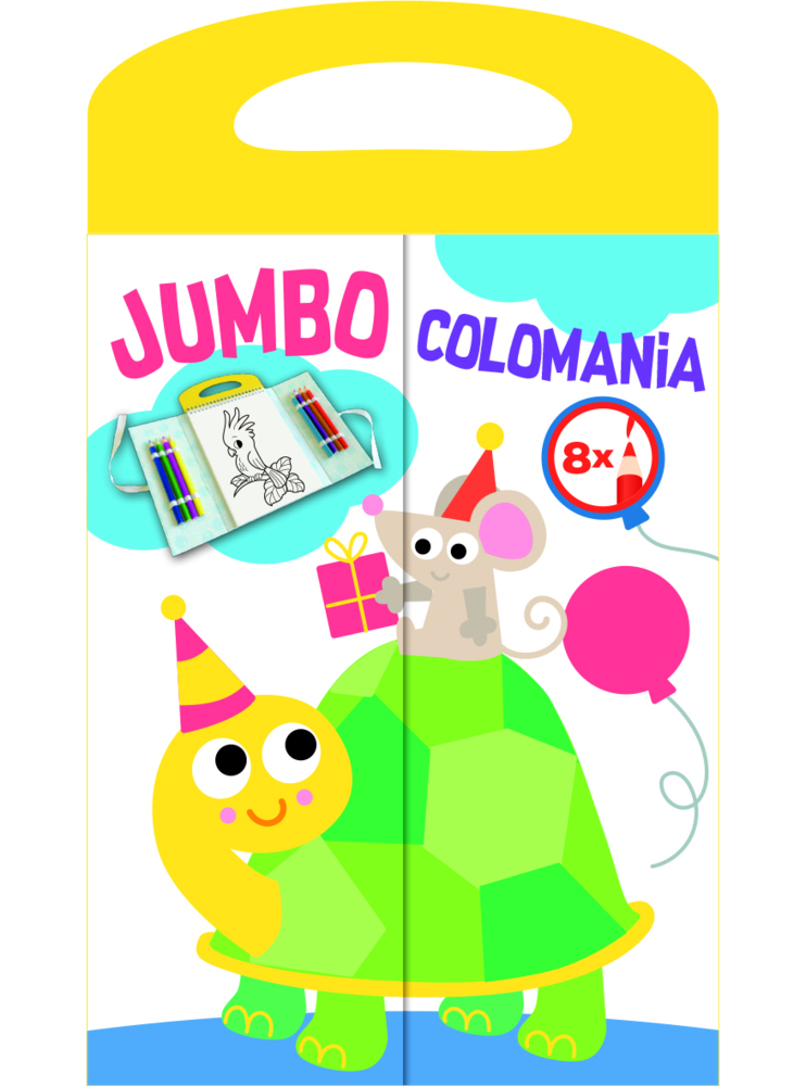 Cover: 9789463993050 | Jumbo Colomania - Schildkröte, Set | Mit 8 Farbstiften | Buch | Box