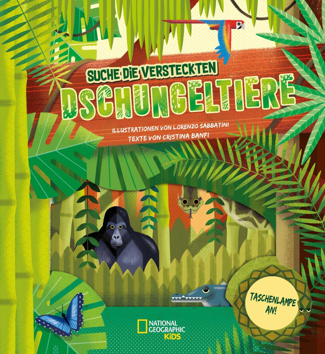 Cover: 9788863125672 | Taschenlampe an! Suche die versteckten Dschungeltiere | Cristina Banfi