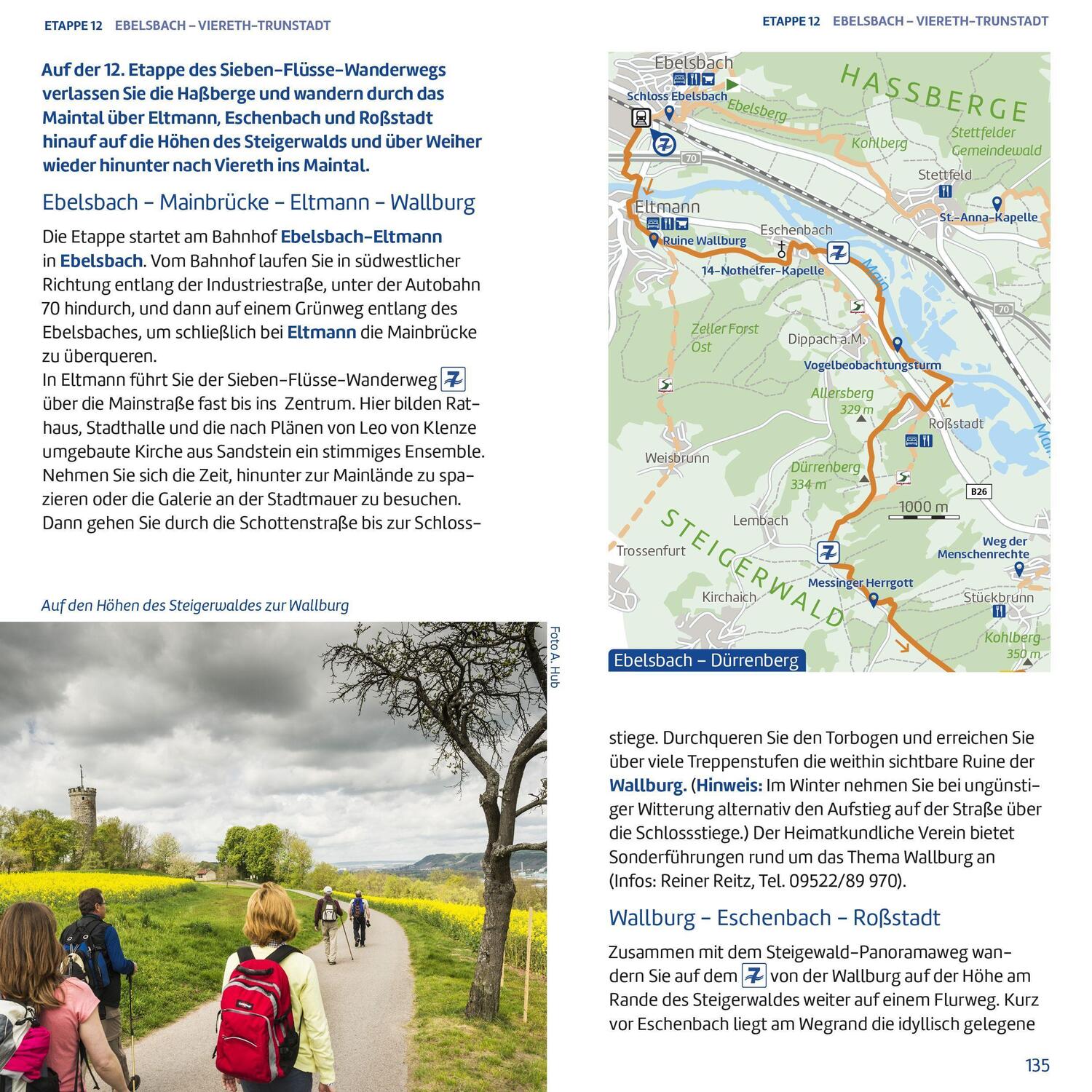 Bild: 9783947603046 | Sieben-Flüsse-Wanderweg | Wanderführer mit allen Etappen | Schmitt