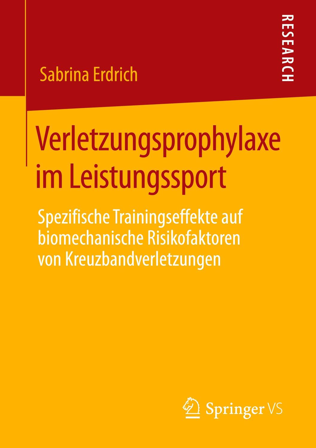 Cover: 9783658293703 | Verletzungsprophylaxe im Leistungssport | Sabrina Erdrich | Buch