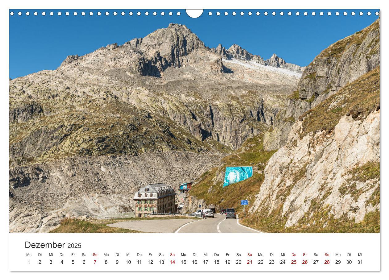 Bild: 9783435480555 | Schweizer Alpenpässe (Wandkalender 2025 DIN A3 quer), CALVENDO...