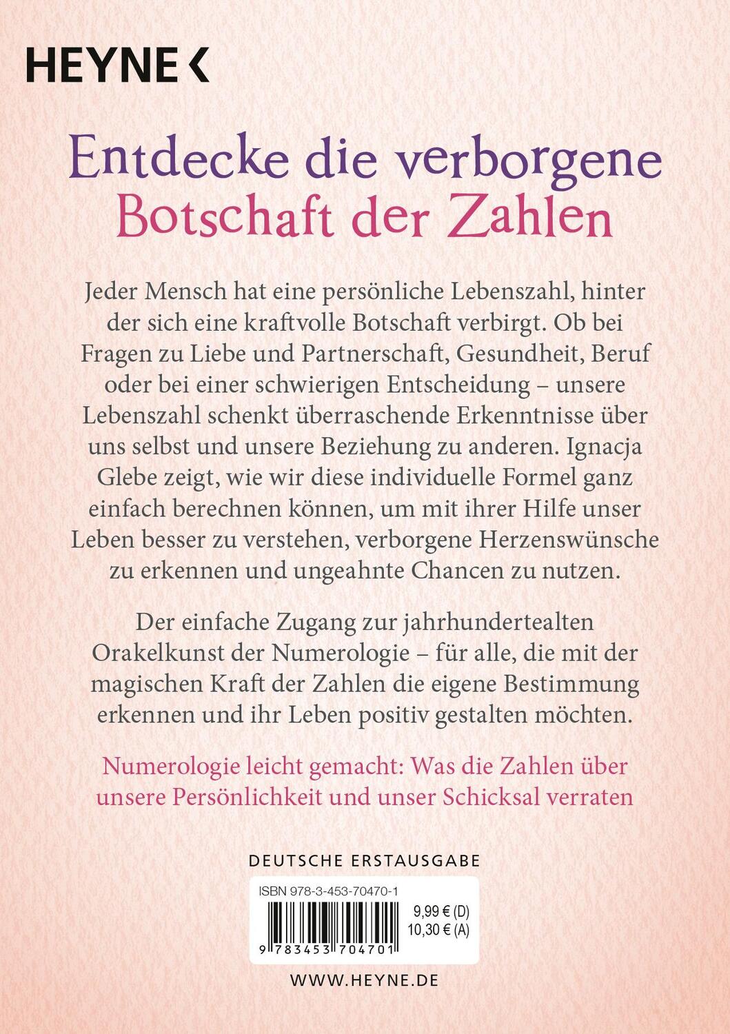 Bild: 9783453704701 | Das kleine Buch der Numerologie | Ignacja Glebe | Taschenbuch | 96 S.