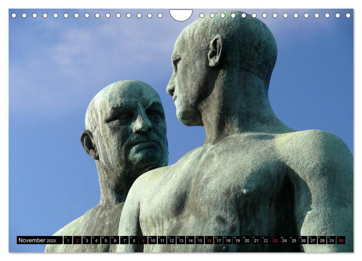 Bild: 9783435686216 | Vigeland Skulpturen Park Oslo (Wandkalender 2025 DIN A4 quer),...