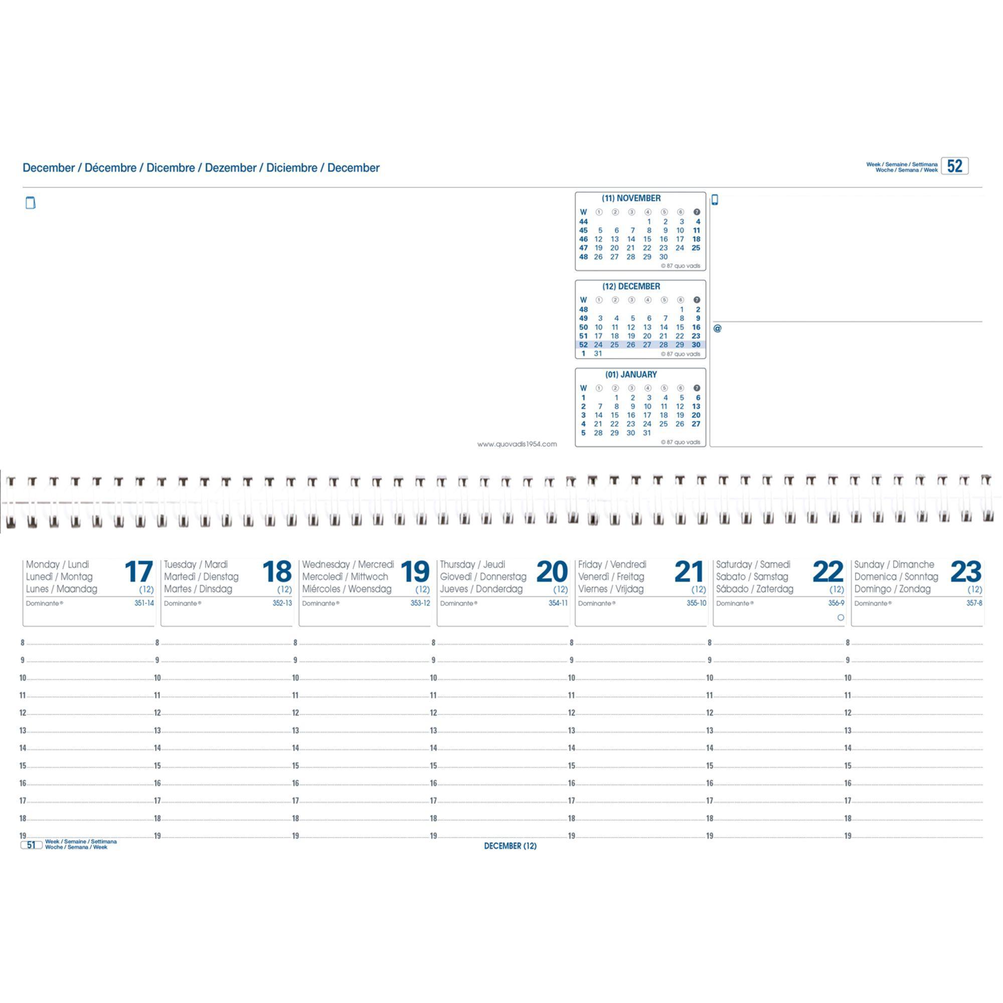 Bild: 3371010320868 | AGENDASCOP Impala schwarz 2025 | Kalender im Schreibtischformat | Buch