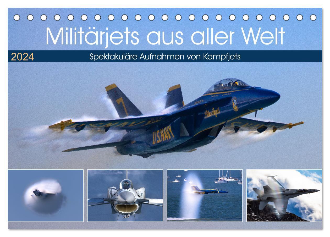 Cover: 9783675447288 | Militärjets aus aller Welt (Tischkalender 2024 DIN A5 quer),...
