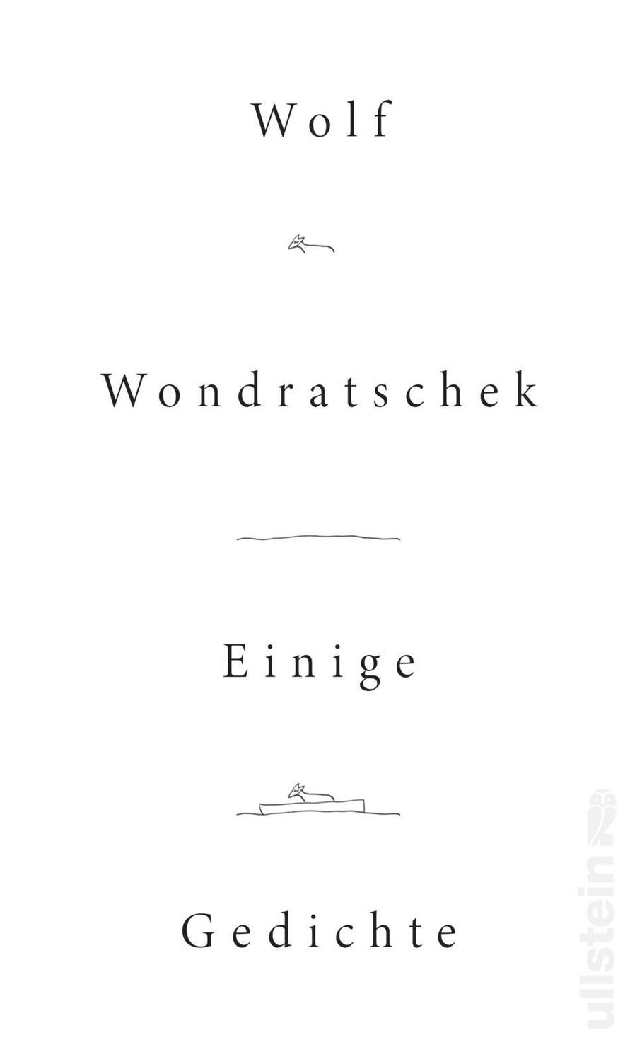 Cover: 9783550050916 | Einige Gedichte | Neue Gedichte des großen Lyrikers | Wondratschek