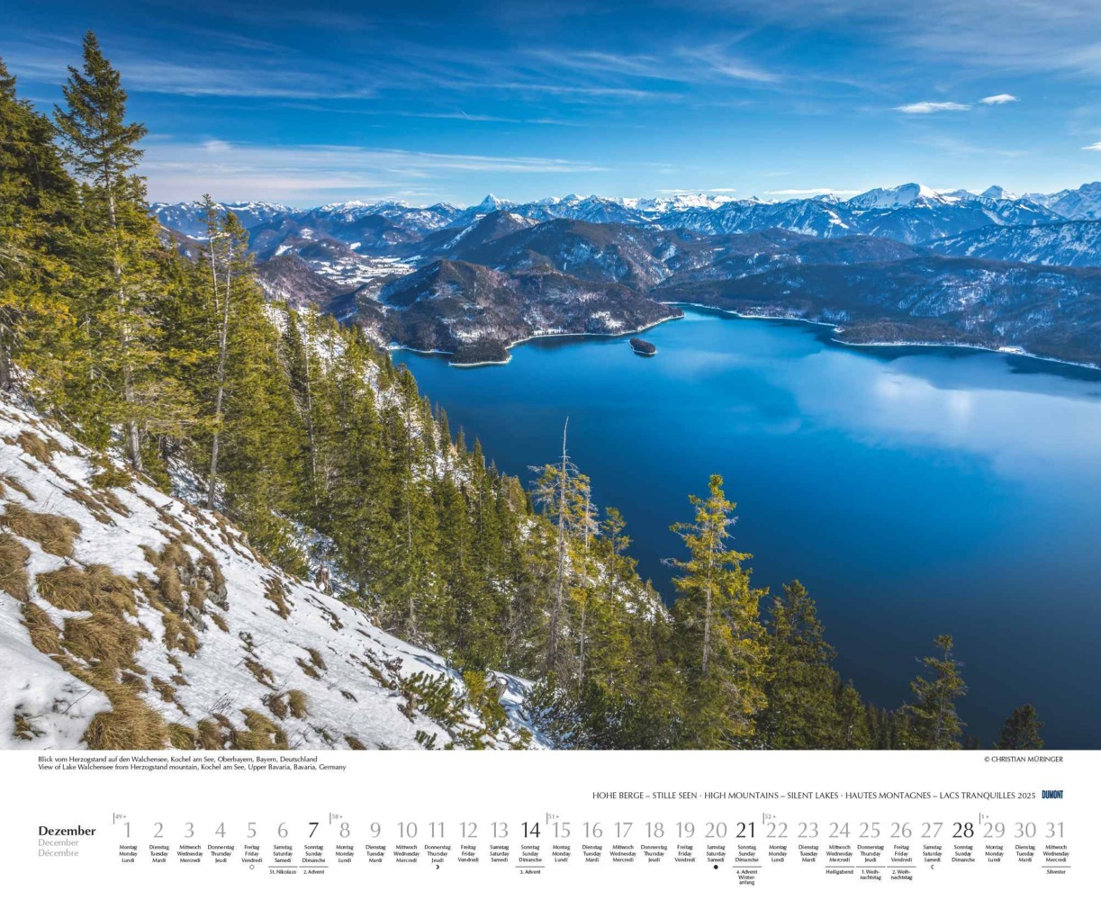 Bild: 4250809653570 | DUMONT - Hohe Berge - Stille Seen 2025 Wandkalender, 52x42,5cm,...